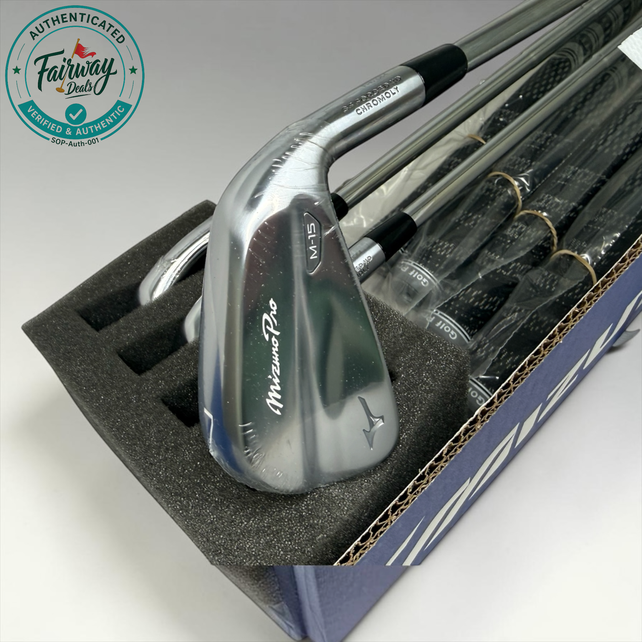 New Mizuno Pro M-15 Iron Set 4-GW with AMT Silver S Shafts